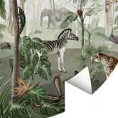 Behangcirkel Kikki Belle - Searching in the Jungle - vliesbehang/zelfklevend vliesbehang 
