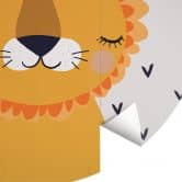 Tapet cirkel Treechild - Little Lion - vliesetapet/selvklæbende non-woven tapet 