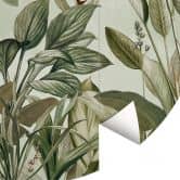 Behangcirkel Tropische plantkunde - UN Designs - vliesbehang/zelfklevend vliesbehang 