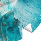 Fototapete Westum - Flying into the waves - Rund - Selbstklebend/Vlies 
