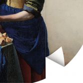 Runde Fototapete Vermeer - Das Mädchen mit dem Milchkrug - aus der LandIDEE Wohnen & Deko Kollektion 