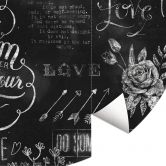 Papier peint photo World of good feelings - Rond - papier peint intissé/papier peint intissé autocollant 