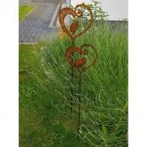 Gartenstecker Metall Edelrost - 2-teilig 