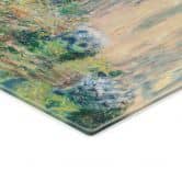 Glasbild Monet - Der Garten Monets in Vétheuil 