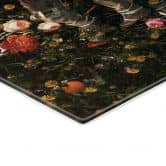 Glasbild Astronauten auf einer Blumenwiese - Nicebleed 