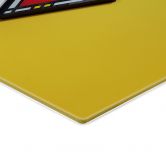 Glasbild Make-Up Palette im Stil von Piet Mondrian - Pozdniakov 