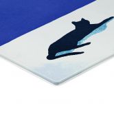 Glasbild Siesta mit Katze am Meer - Rivers 