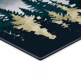 Glasbild Geheimnisvoller Nebel im Wald - SpaceFrog Designs 