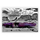 Wandbild Roter Cadillac 