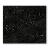 Herdabdeckplatte Abstrakte Linien Schwarz-gold - Amini 