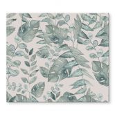 Herdabdeckplatte Dschungelblätter Aquarell Creme - Bloomery Decor 