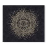 Herdabdeckplatte Elegantes Mandala in Schwarz-Gold - Bloomery Decor 