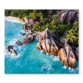 Herdabdeckplatte Tropische Felsenküste der Seychellen - Colombo 