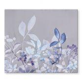 Herdabdeckplatte - Blaue Aquarell-Pflanzen - Haase 
