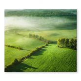 Herdabdeckplatte Idyllische Felder im Nebel - Keller 
