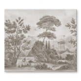 Herdabdeckplatte Landschaft mit Gartenlandschaft in Beige - Ms Tiff 