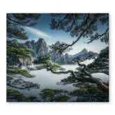 Herdabdeckplatte Kiefernwald im Huang Shan Gebirge - NingYun Ye 