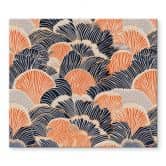 Herdabdeckplatte Muschelmuster in Orange-blau - Treechild 