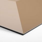 3D Hexagon - Alu-Dibond Braun 