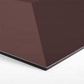 3D Hexagon - Alu-Dibond Dunkelrot 