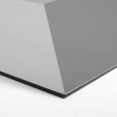 3D Hexagon - Alu-Dibond Grau 