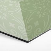 3D Hexagon Dibond - Groen met Patroon 