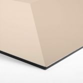 Hexagone à effet 3D - alu-Dibond marron 