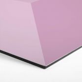 Hexagone à effet 3D - alu-Dibond magenta clair 