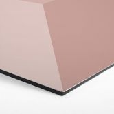 3D Hexagon - Alu-Dibond Hellrot 