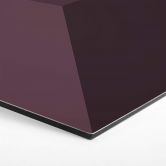 Hexagone à effet 3D - alu-Dibond violet 