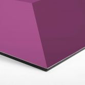 Hexagone à effet 3D - alu-Dibond magenta 