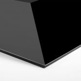 3D Hexagon - Alu-Dibond Schwarz 
