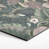 Hexagon Wandbild Kolibri im Tropenwald - Bloomery Decor - Alu-Dibond 
