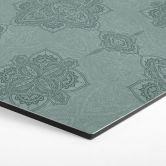 Hexagon Wandbild Mandala-Muster Marrakesch Grün - Bloomery Decor - Alu-Dibond 