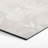 Wanddecoratie tropische bladeren beige - Bloemdecor - Alu-Dibond 