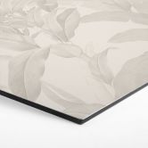 Tableaux Hexagonaux Urban Jungle Feuilles Tropicales Crème - Bloomery Decor - Alu-Dibond 