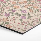 Hexagon Wandbild Wiesenblumen Vintage - Beige - Bloomery Decor - Alu-Dibond 