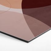 Hexagon Dibond Abstracte vormen in warme aardetinten - Böhmer 