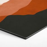 Hexagon Wandbild Sanfte Hügel in der Abendsonne - Costa - Alu-Dibond 