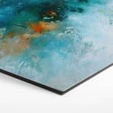 Hexagon Wandbild Gefrorenes Wasser - Fedrau - Alu-Dibond 