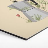 Hexagon Wandbild Frida Floral Studio - Mokka Floral - Alu-Dibond 