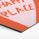 Hexagon Wandbild This is my happy place mit Herz - Fritsch - Alu-Dibond 