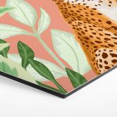 Hexagon - Alu-Dibond Goed Blauw - Tropisch Pink 