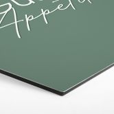 Hexagon Wandbild Guten Appetit - Alu-Dibond 