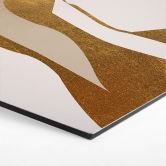 Hexagon - Alu-Dibond Kubistika - Die Dame im goldenen Kleid 