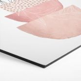 Hexagon Wandbild Zarte Schönheit der Natur - Alu-Dibond - Moss 