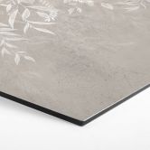 Hexagon Wandbild Elegante Weidenzweige in Beige - Ms Tiff - Alu-Dibond 