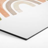 Hexagon - Alu-Dibond Nouveauprints - Regenbogen Aquarell 