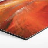 Hexagon Wandbild Herbstlandschaft im Abendlicht - Schmucker - Alu-Dibond 