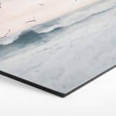 Hexagon Wandbild - Sisi & Seb - Magischer Abendhimmel am Meer - Alu-Dibond 